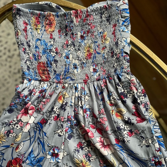Grey Floral Strapless Silk Romper - new with tags from Marshalls - Picture 4 of 6